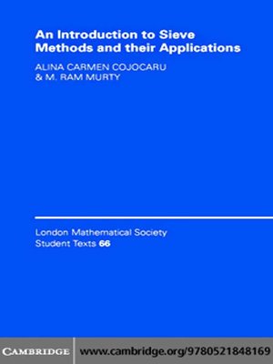 cover image of An Introduction to Sieve Methods and Their Applications